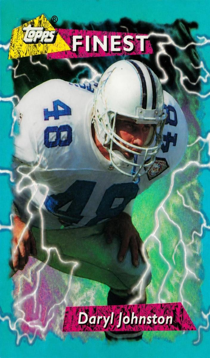 1995 Topps Finest Football Refractor Daryl Johnston #89