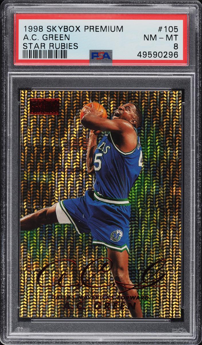 1998 Skybox Premium Basketball Star Rubies A.C. Green #105