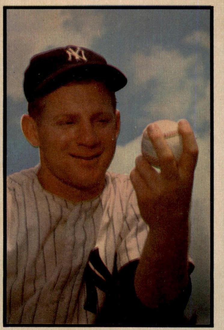 1953 Bowman Color Baseball Whitey Ford #153 PSA 7