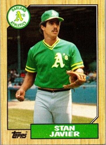1987 Topps Baseball Stan Javier #263 PSA 8