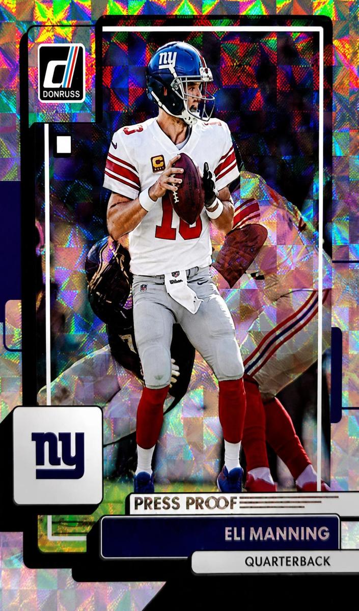 2022 Panini Donruss Football Press Proof Hyper Eli Manning #167 PSA 10