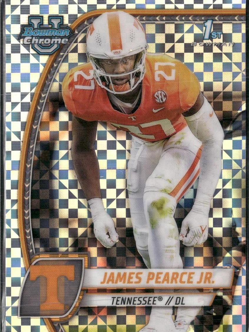 2024 Bowman Chrome University Football X-Fractor James Pearce Jr. #91