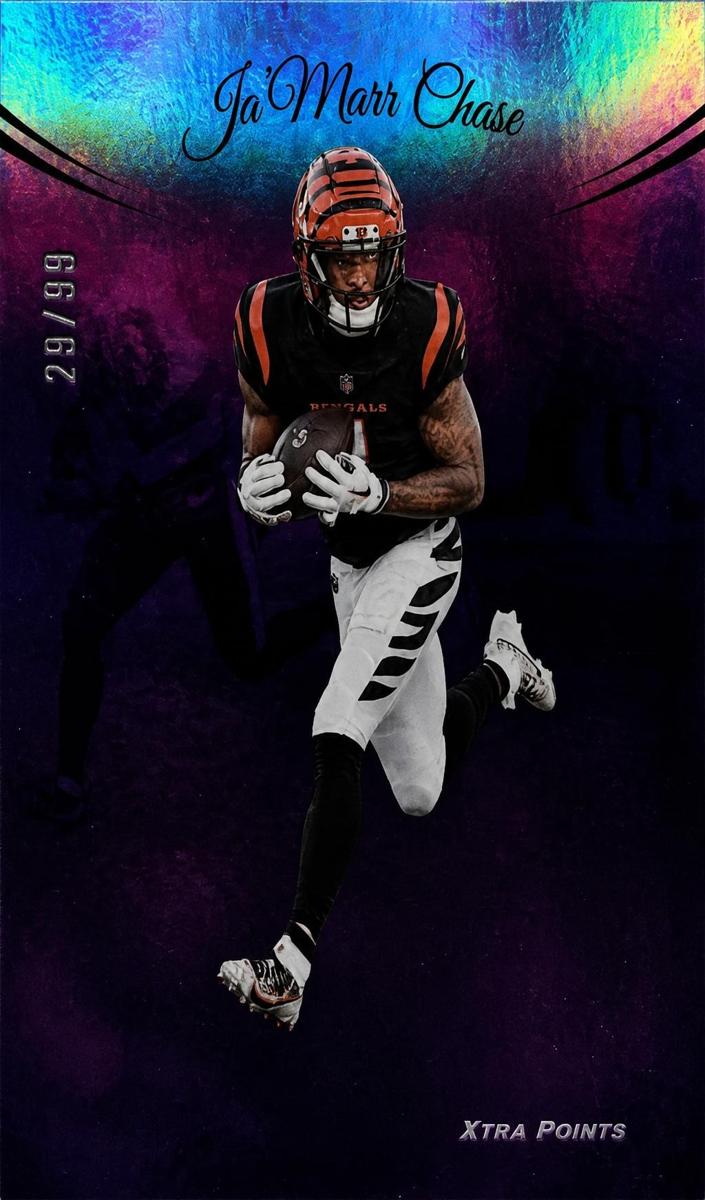 2024 Panini Prestige Football Purple Premium Xtra Points Ja'Marr Chase #59