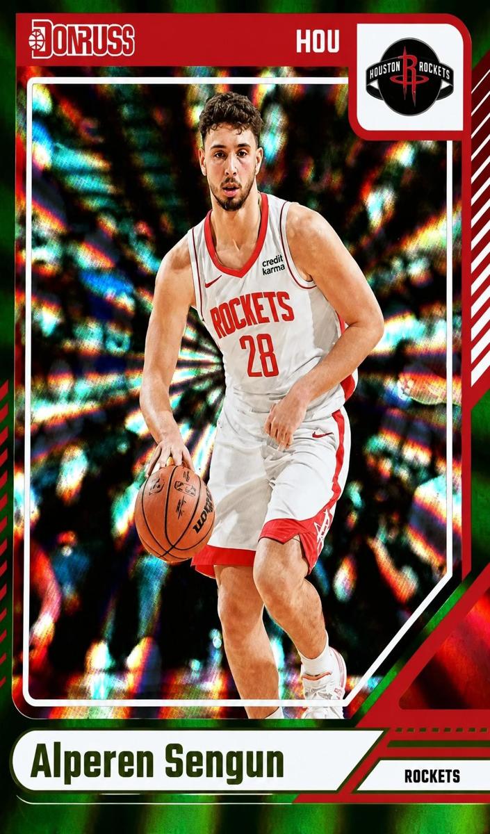 2024 Panini Donruss Basketball Holo Green Laser Alperen Sengun #120