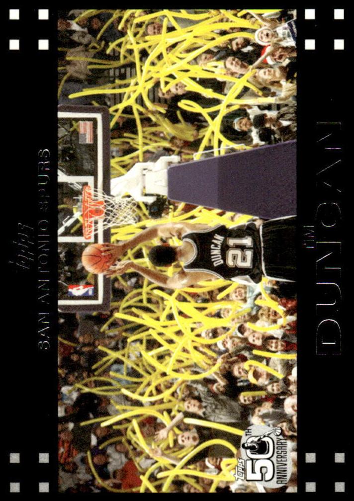 2007 Topps Basketball Tim Duncan #21