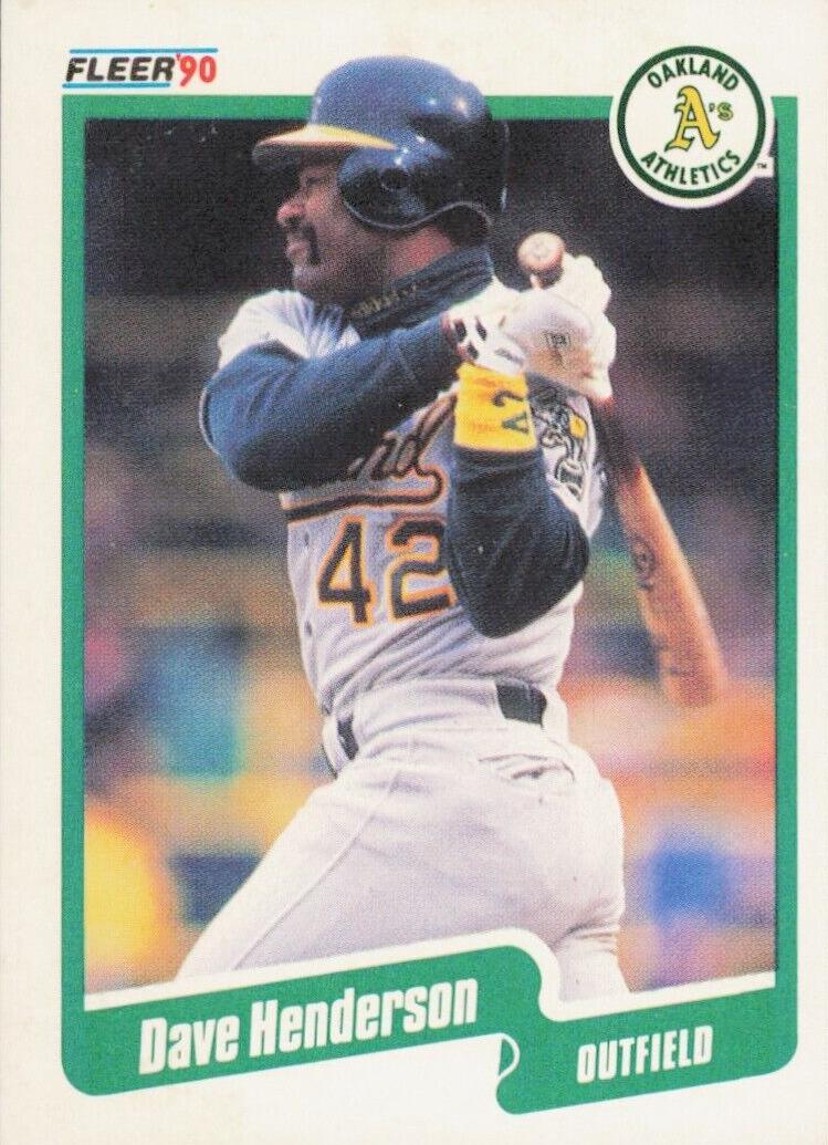 1990 Fleer Baseball Dave Henderson #9