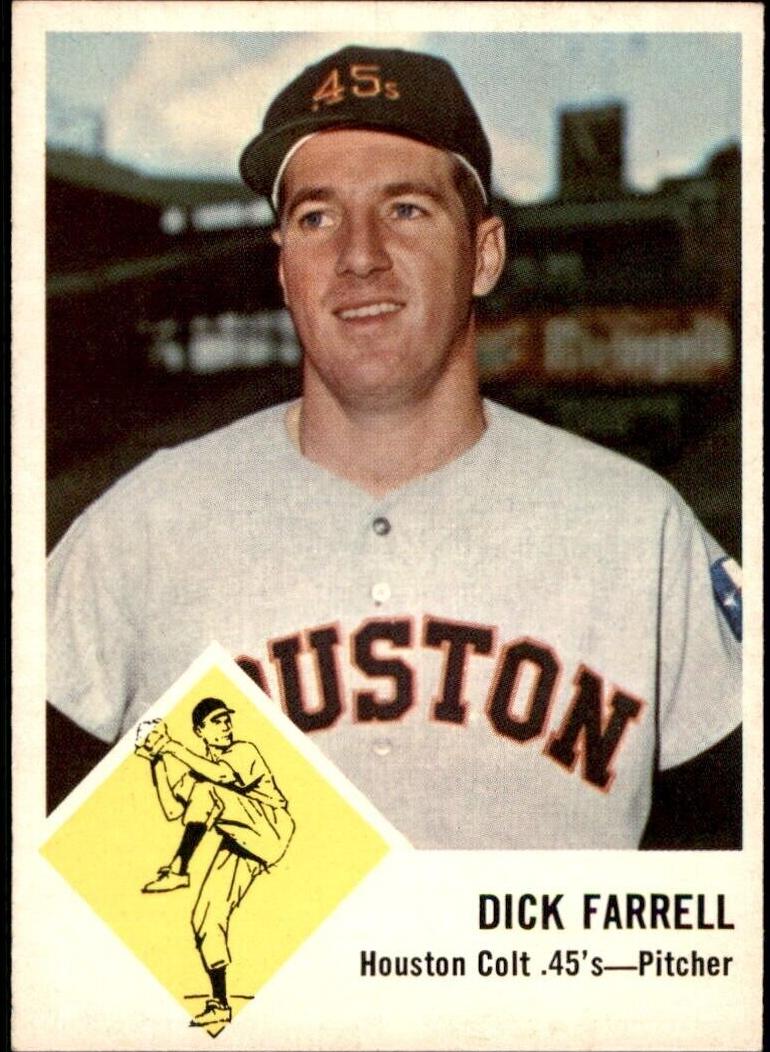1963 Fleer Baseball Dick Farrell #38 PSA 7