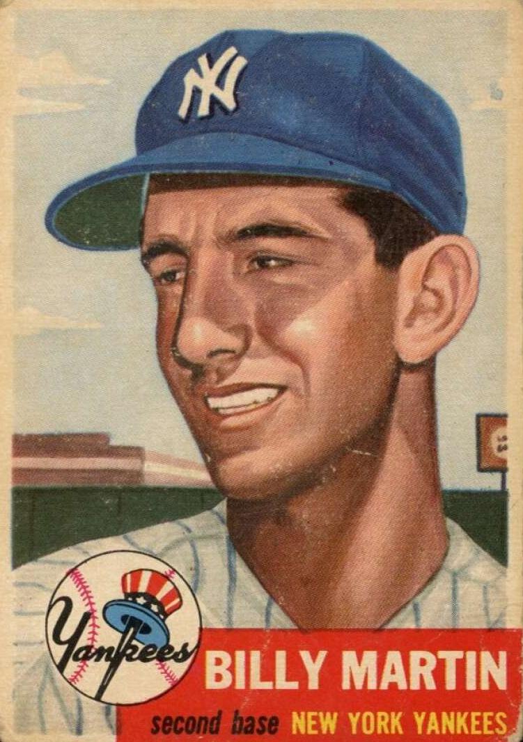 1953 Topps Baseball Billy Martin #86 PSA 5.5