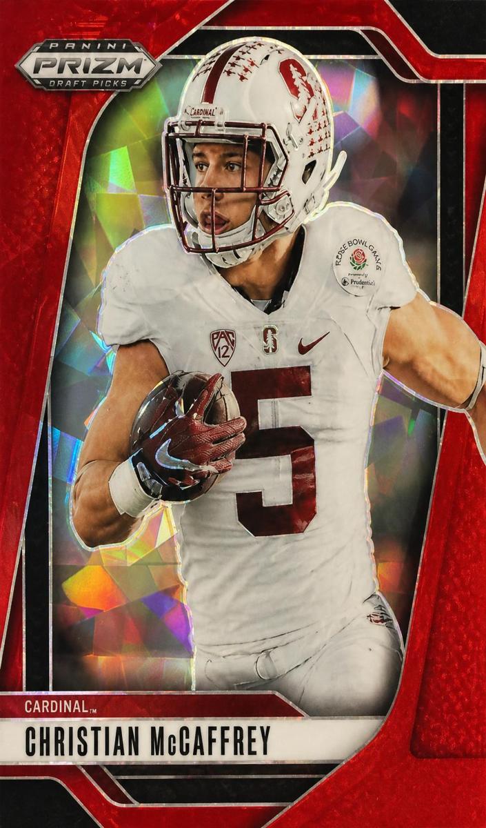 2025 Panini Prizm Draft Picks Football Red Ice Christian McCaffrey #194 PSA 10