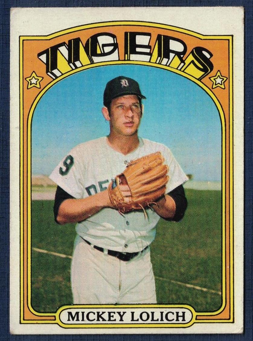 1972 Topps Baseball Mickey Lolich #450