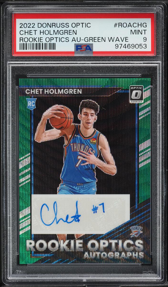 2022 Donruss Optic Basketball Green Wave Chet Holmgren #ROA-CHG