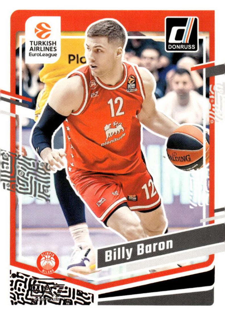 2023 Donruss Turkish Airlines EuroLeague Basketball Billy Baron #28