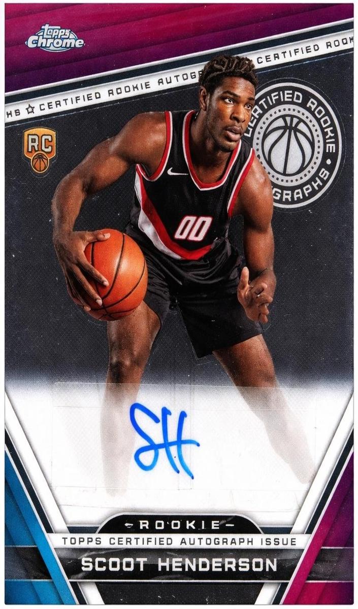 2023 Topps Chrome Basketball Scoot Henderson #CRA-SH