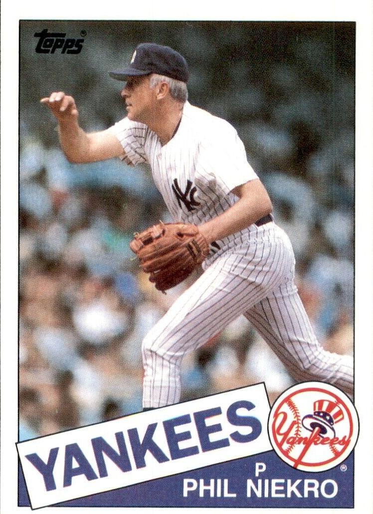 1985 Topps Baseball Phil Niekro #40