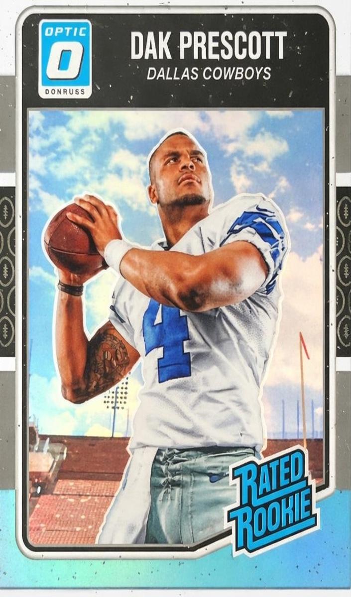 2016 Donruss Optic Football Aqua Dak Prescott #162 PSA 9