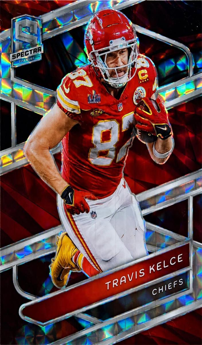 2024 Panini Spectra Football Interstellar Travis Kelce #54 PSA 9