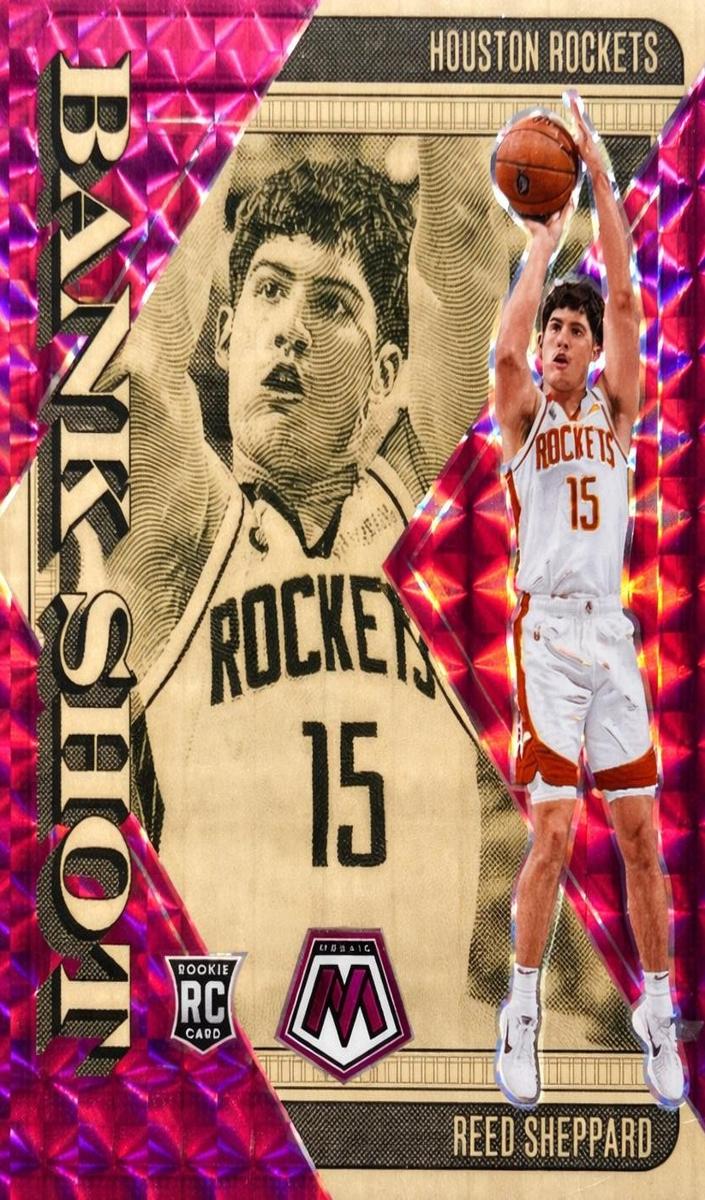 2024 Panini Mosaic Basketball Pink Reed Sheppard #1 PSA 9