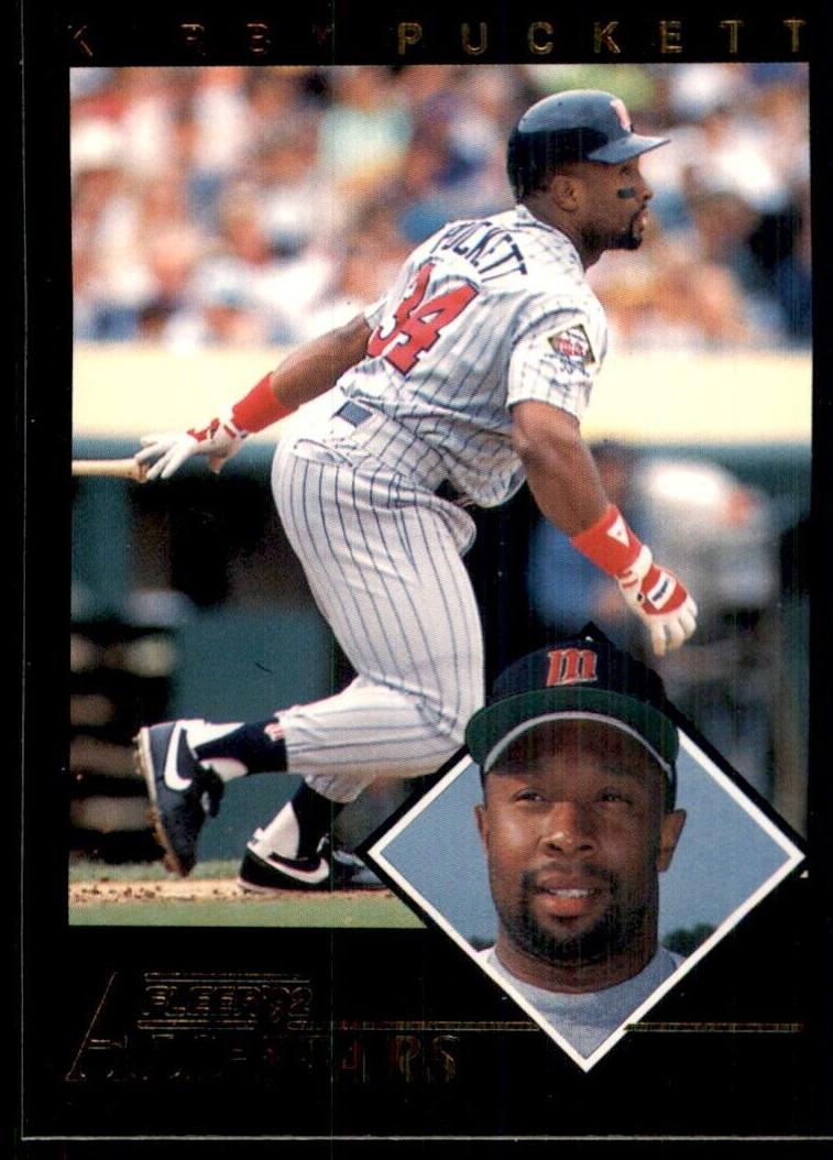 1992 Fleer Baseball Kirby Puckett #22 PSA 8