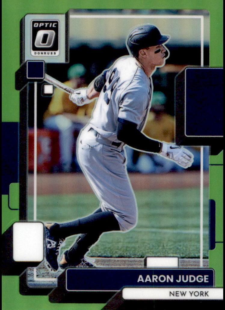 2022 Donruss Optic Baseball Lime Green Aaron Judge #156 PSA 8