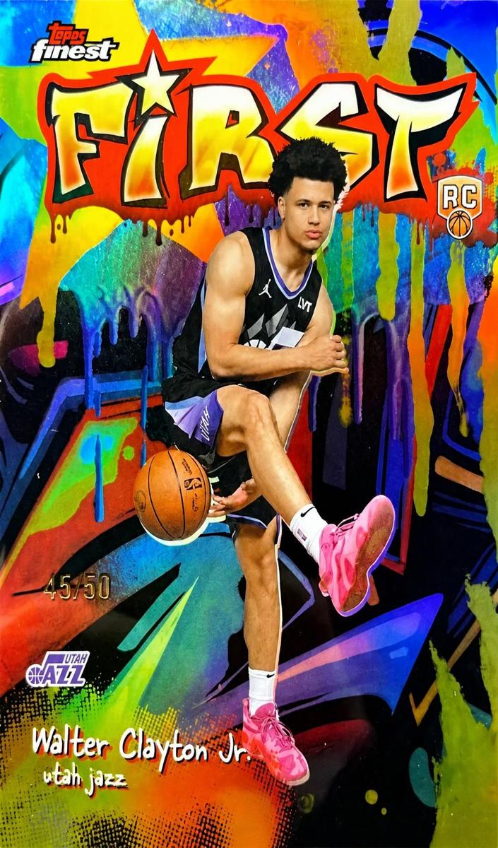 2025 Topps Finest Basketball Gold Refractor Walter Clayton Jr. #F-18