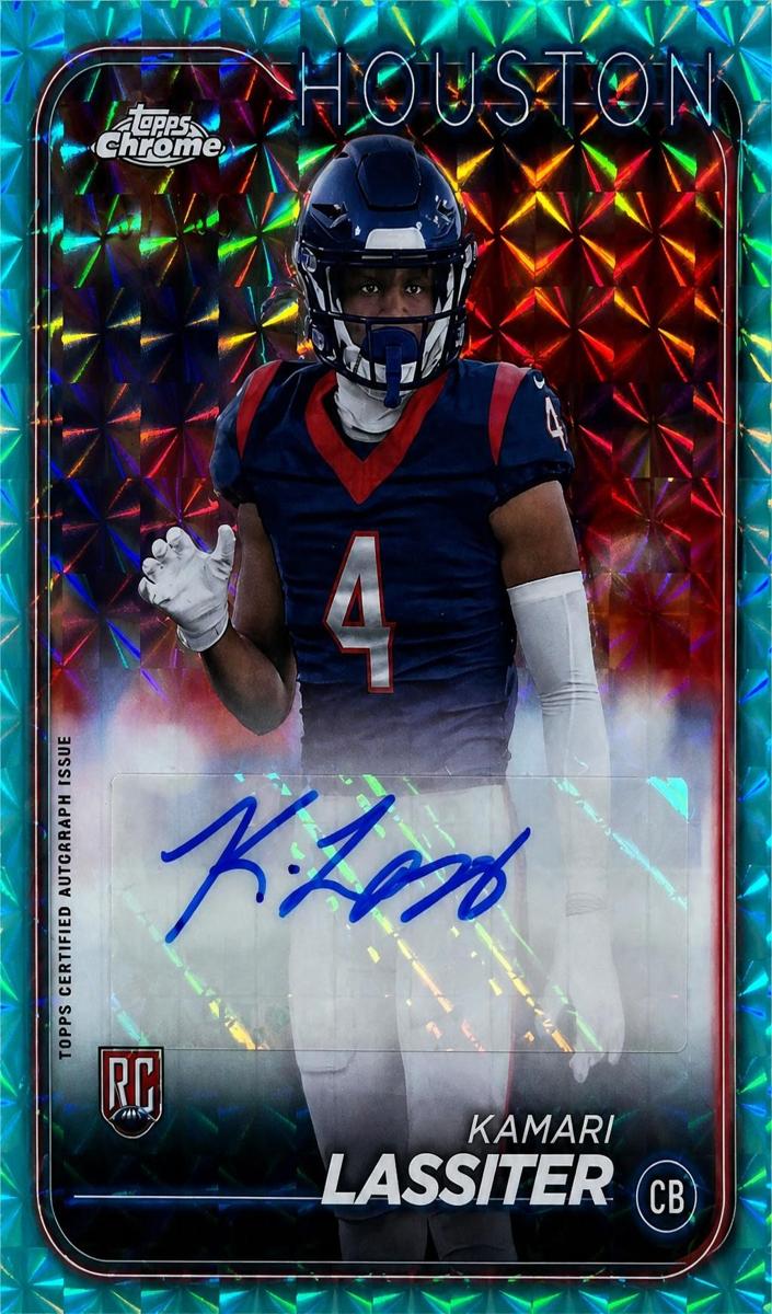 2024 Topps Chrome Football Aqua Geometric Refractor Kamari Lassiter #RA-KLA