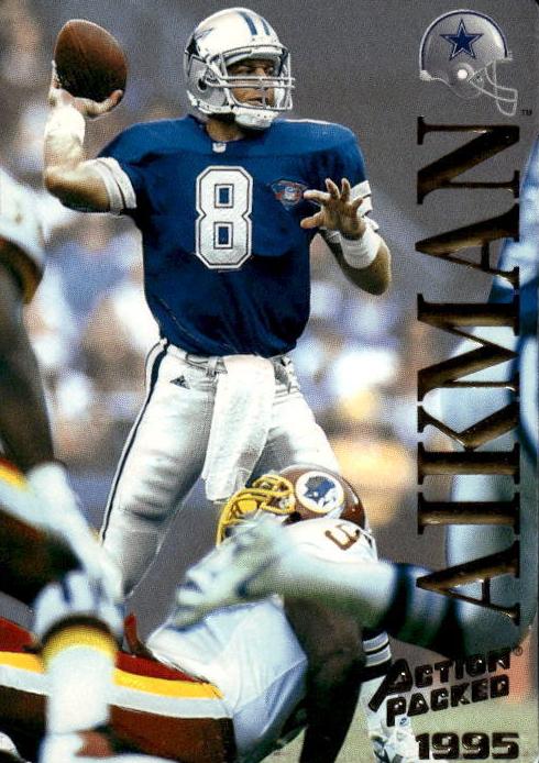 1995 Action Packed Football Troy Aikman #20