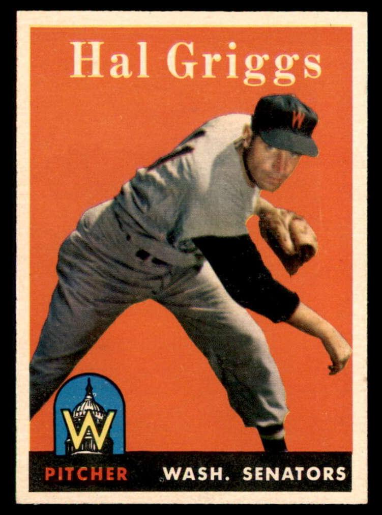 1958 Topps Baseball Hal Griggs #455 PSA 6.5