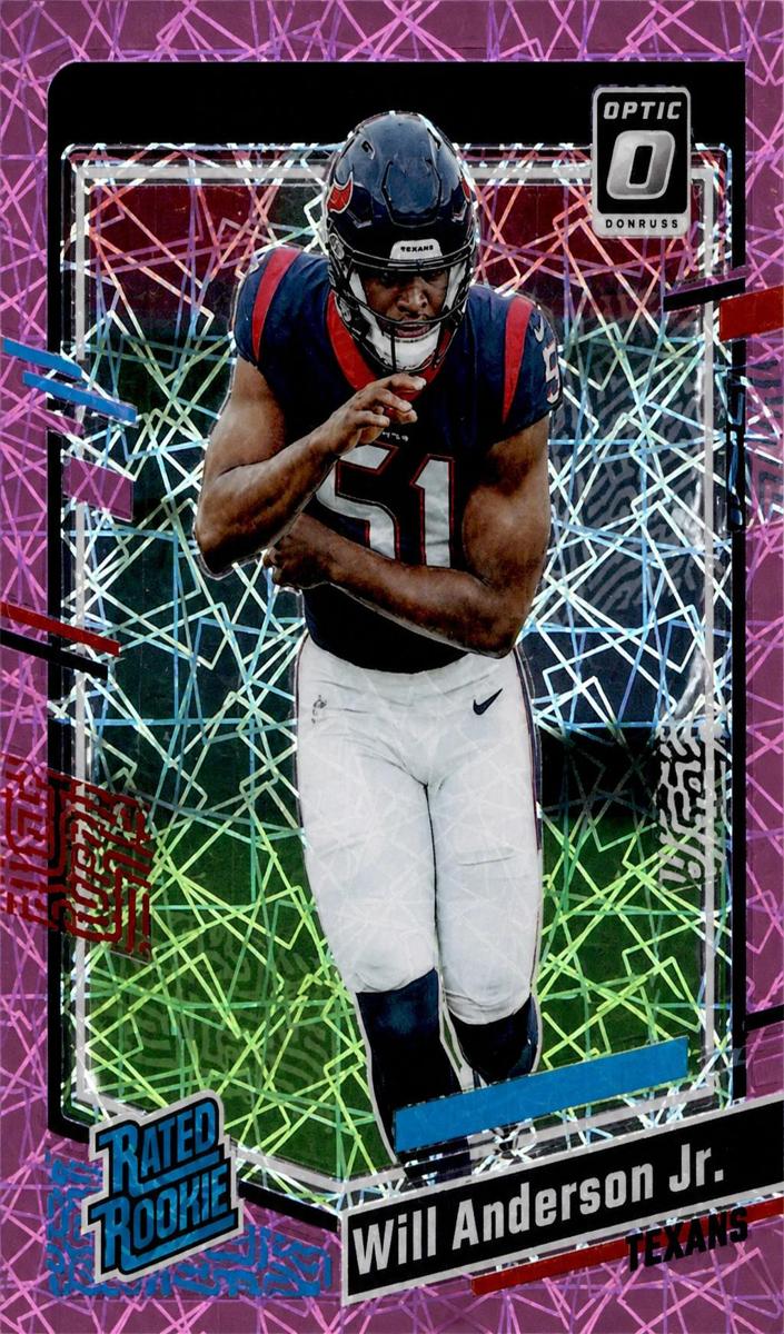 2023 Donruss Optic Football Pink Velocity Will Anderson Jr. #246 PSA 10