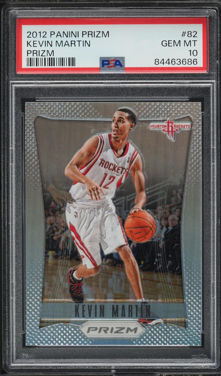 2012 Panini Prizm Basketball Silver Prizm Kevin Martin #82 PSA 10