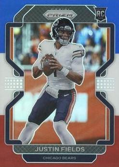 2021 Panini Prizm Football Red White Blue Justin Fields #334
