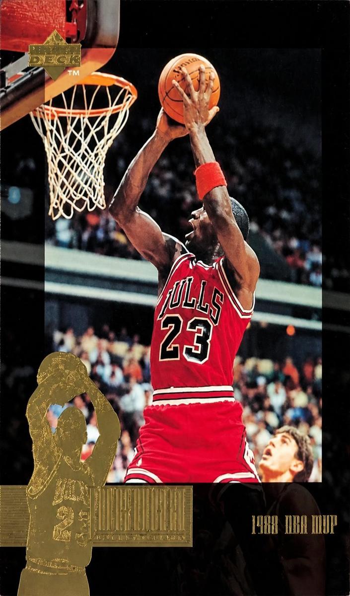 1995 Upper Deck Basketball 1988 NBA MVP - Jumbo Michael Jordan #JC17