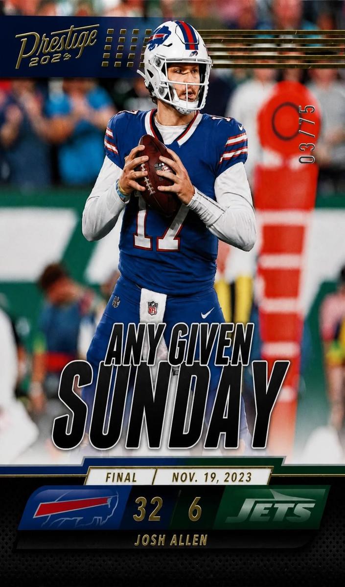 2024 Panini Prestige Football Xtra Points Gold Josh Allen #AGS-JAN