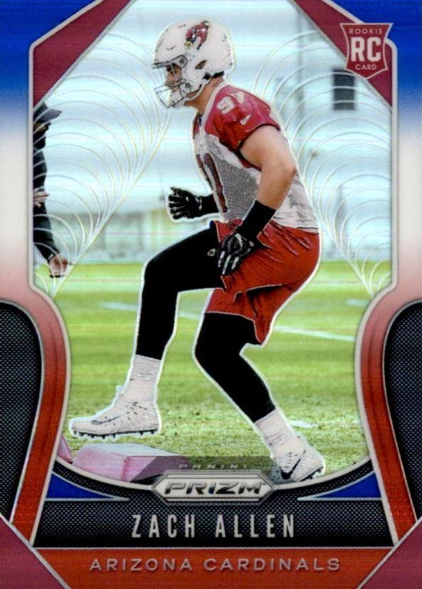 2019 Panini Prizm Football Prizm Red White Blue Zach Allen #389