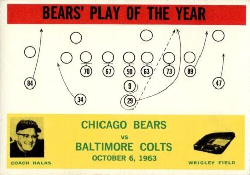 1964 Philadelphia Football Chicago Bears #28 SGC 6