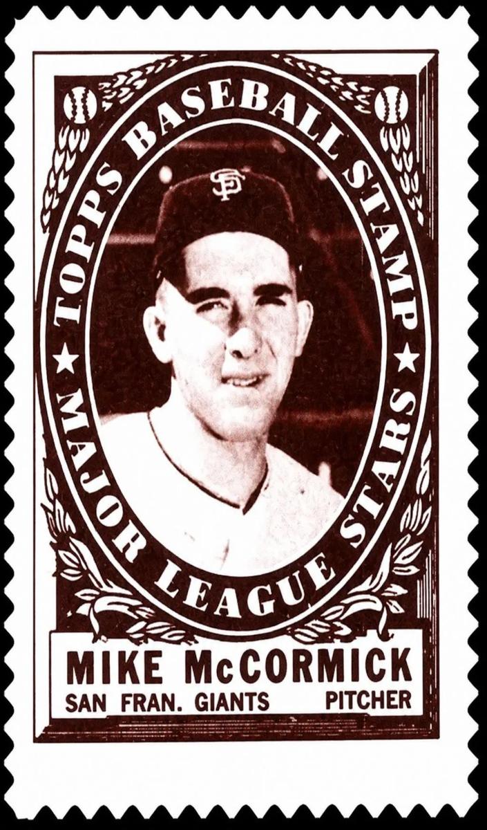 1961 Topps Baseball Mike McCormick #NNO