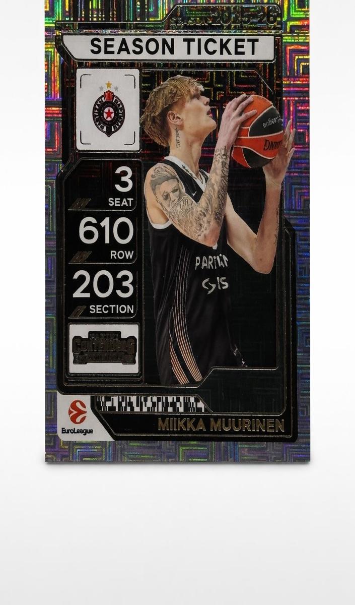 2025 Panini Contenders EuroLeague Basketball Hobby Miikka Muurinen #18