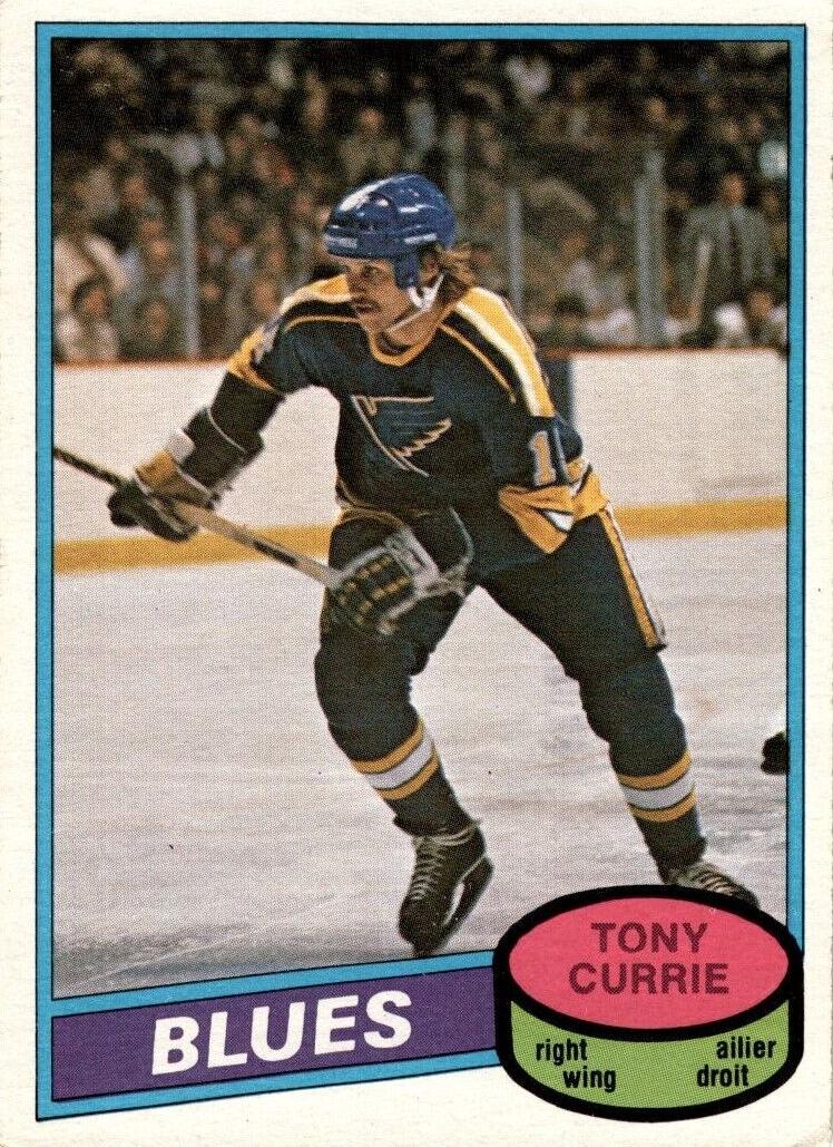 1980 O-Pee-Chee Hockey Tony Currie #384 PSA 9