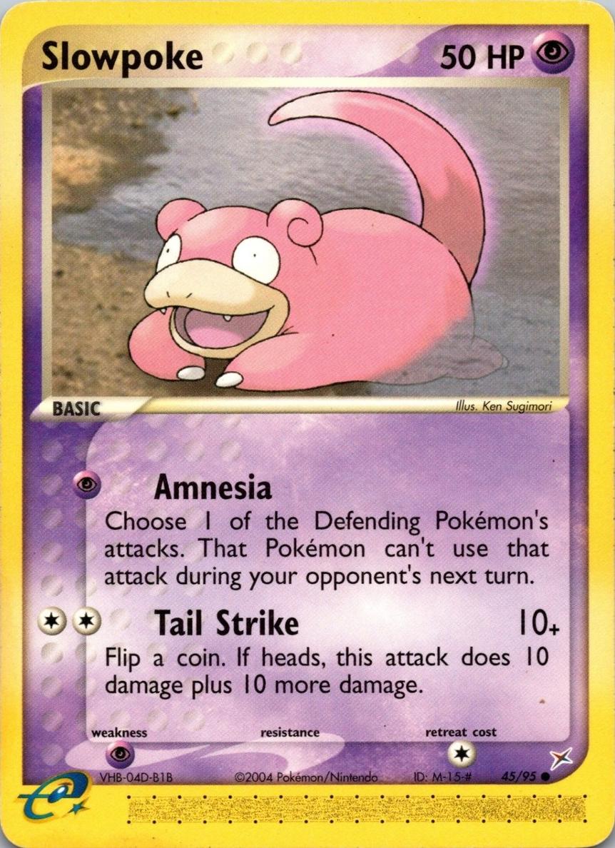 2004 Pokemon EX Team Magma Vs. Team Aqua Slowpoke #45 PSA 9
