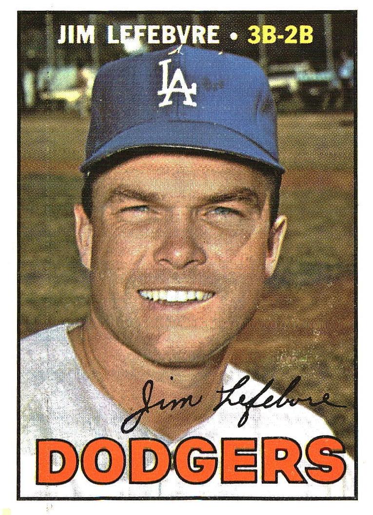 1967 Topps Baseball Jim Lefebvre #260 PSA 9