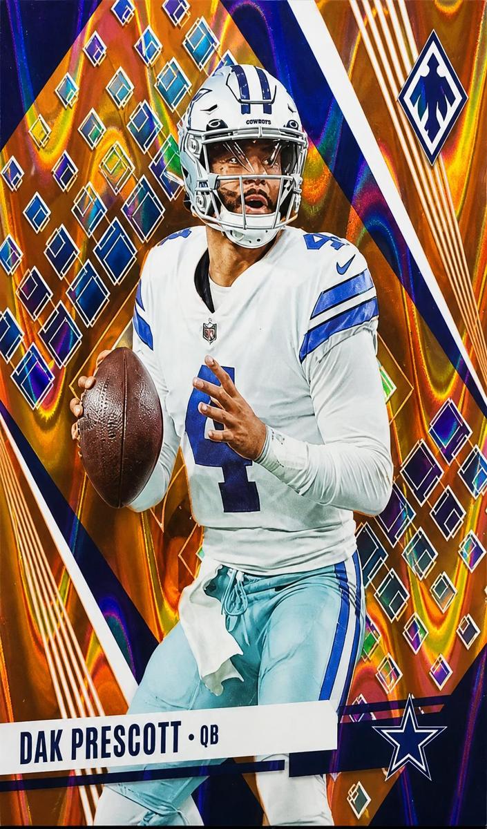 2023 Panini Phoenix Football Orange Seismic Dak Prescott #22