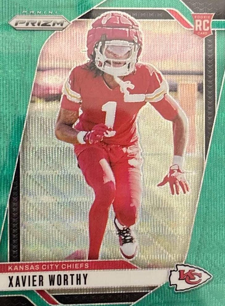 2024 Panini Prizm Football Green Wave Xavier Worthy #399
