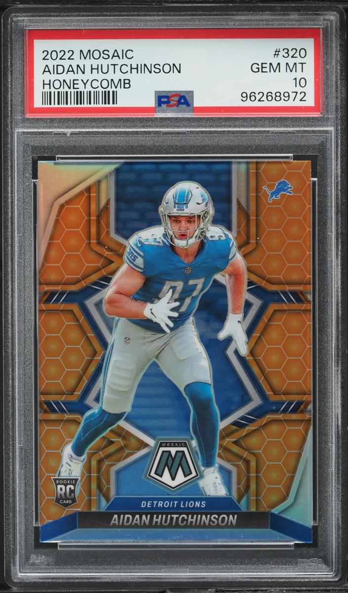 2022 Panini Mosaic Football Honeycomb Aidan Hutchinson #320 PSA 9
