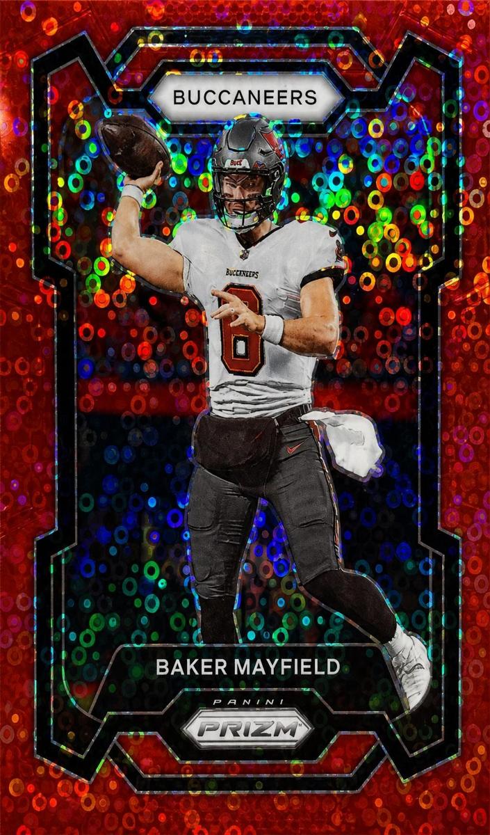 2023 Panini Prizm Football No Huddle Red Baker Mayfield #276 PSA 9