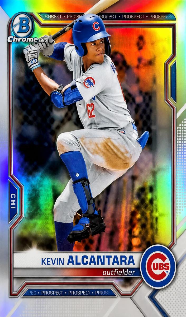 2021 Bowman Draft Chrome Baseball Refractor Kevin Alcantara #BDC-62