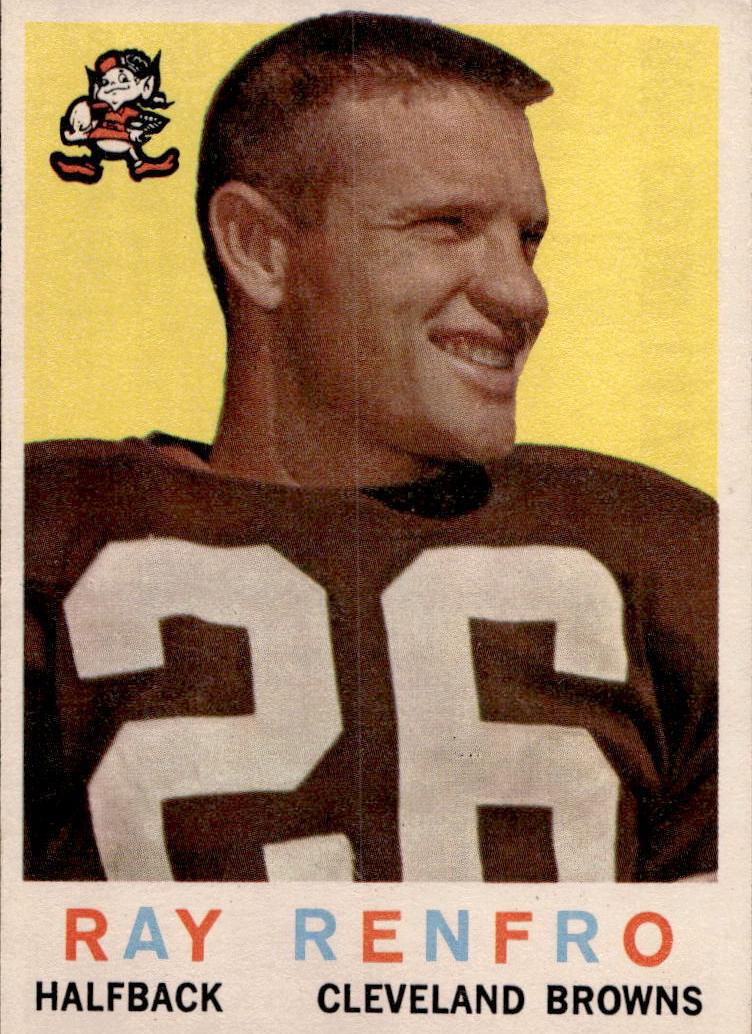 1959 Topps Football Ray Renfro #37 PSA 7
