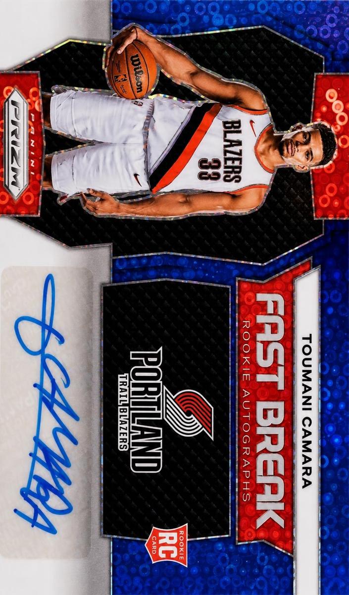2023 Panini Prizm Basketball Blue Toumani Camara #FBR-TOU PSA 10