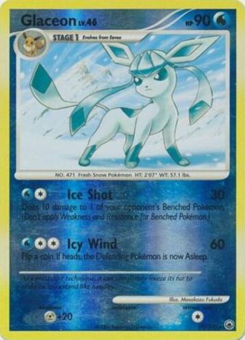 2008 Pokemon Diamond & Pearl Majestic Dawn Reverse Holo Glaceon #20 PSA 7