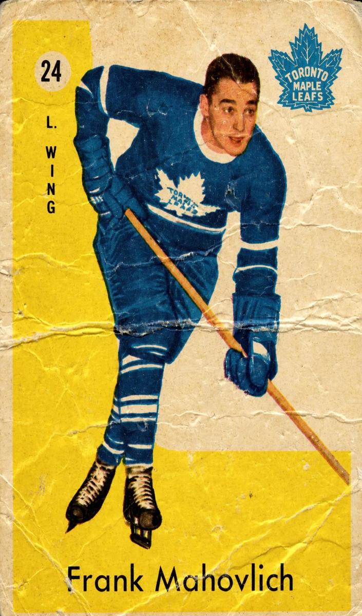 1959 Parkhurst Hockey Frank Mahovlich #24 PSA 7