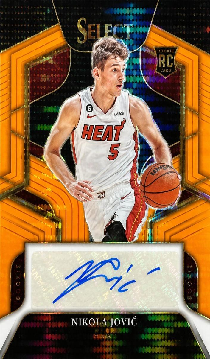 2022 Panini Select Basketball Neon Orange Pulsar FOTL Nikola Jovic #RS-NJK