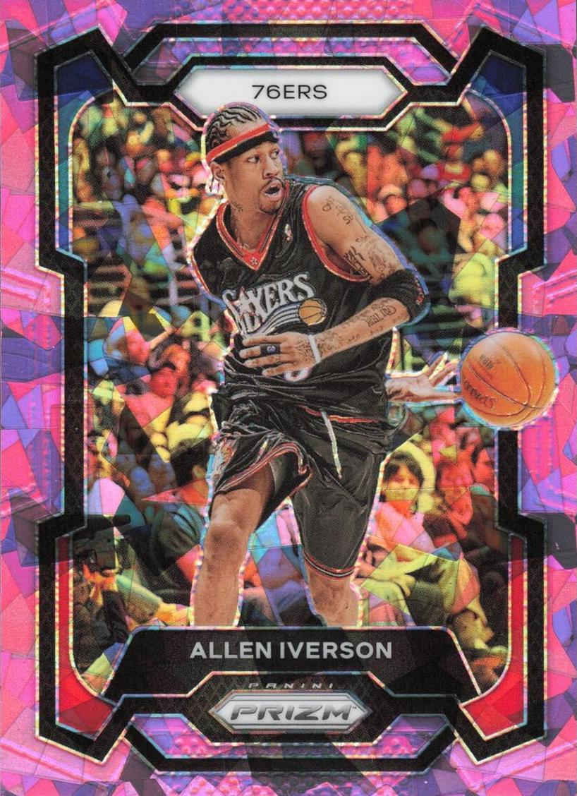 2023 Panini Prizm Basketball Pink Ice Allen Iverson #184 PSA 10